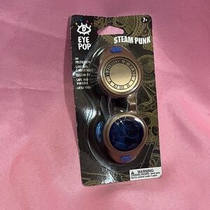 Eye Pop Steampunk Goggles with Blue Lenses